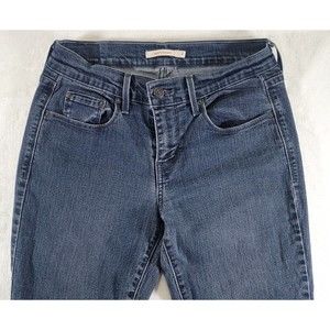 Levis 505 Jeans Women's 2 W28 L30 Straight Leg Classic Fit Mid Rise Blue Denim